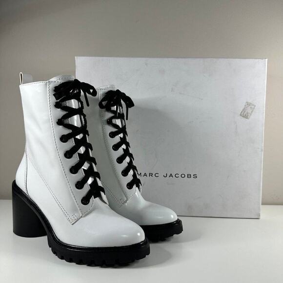 LNWB | Marc Jacobs | Women's Ryder Lace Up Ankle Boots | Size 8.5 US | 38.5 EU - Picture 2 of 16